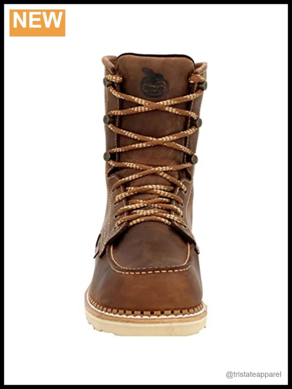 Waterproof Full-Grain Leather Work Boots with AMP Insole